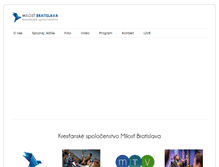 Tablet Screenshot of bratislava.milost.sk