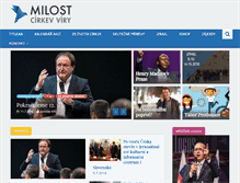 Tablet Screenshot of milost.cz